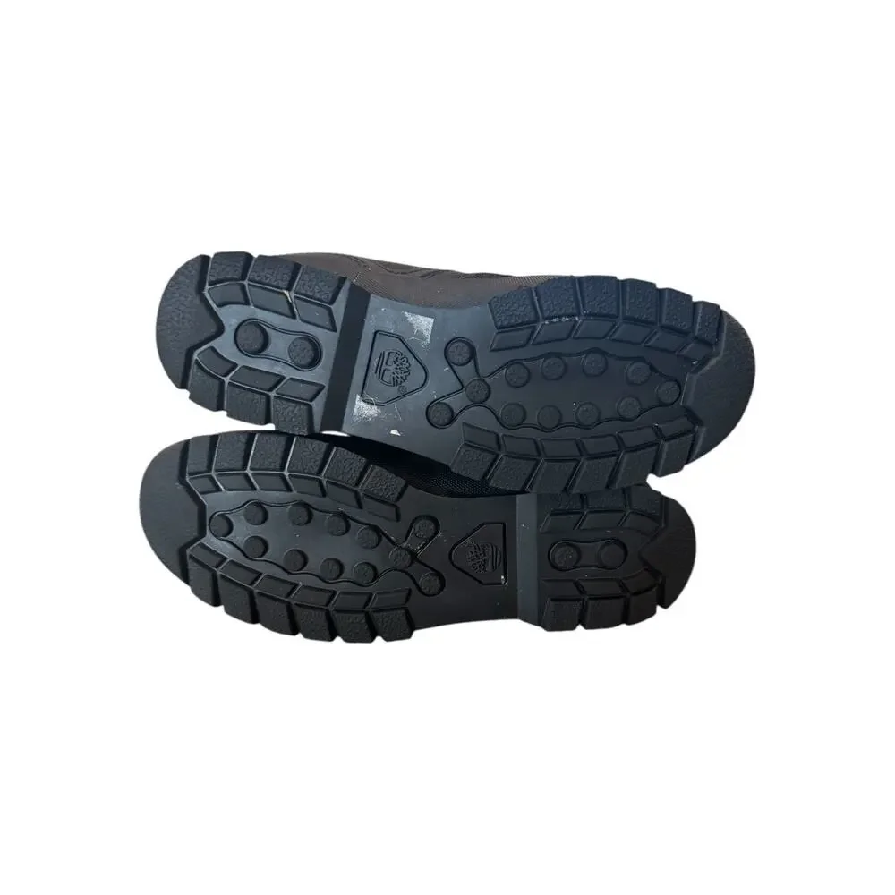 Timberland Boys Black Waterproof Hiking Boots Size 5 Youth A5SEG